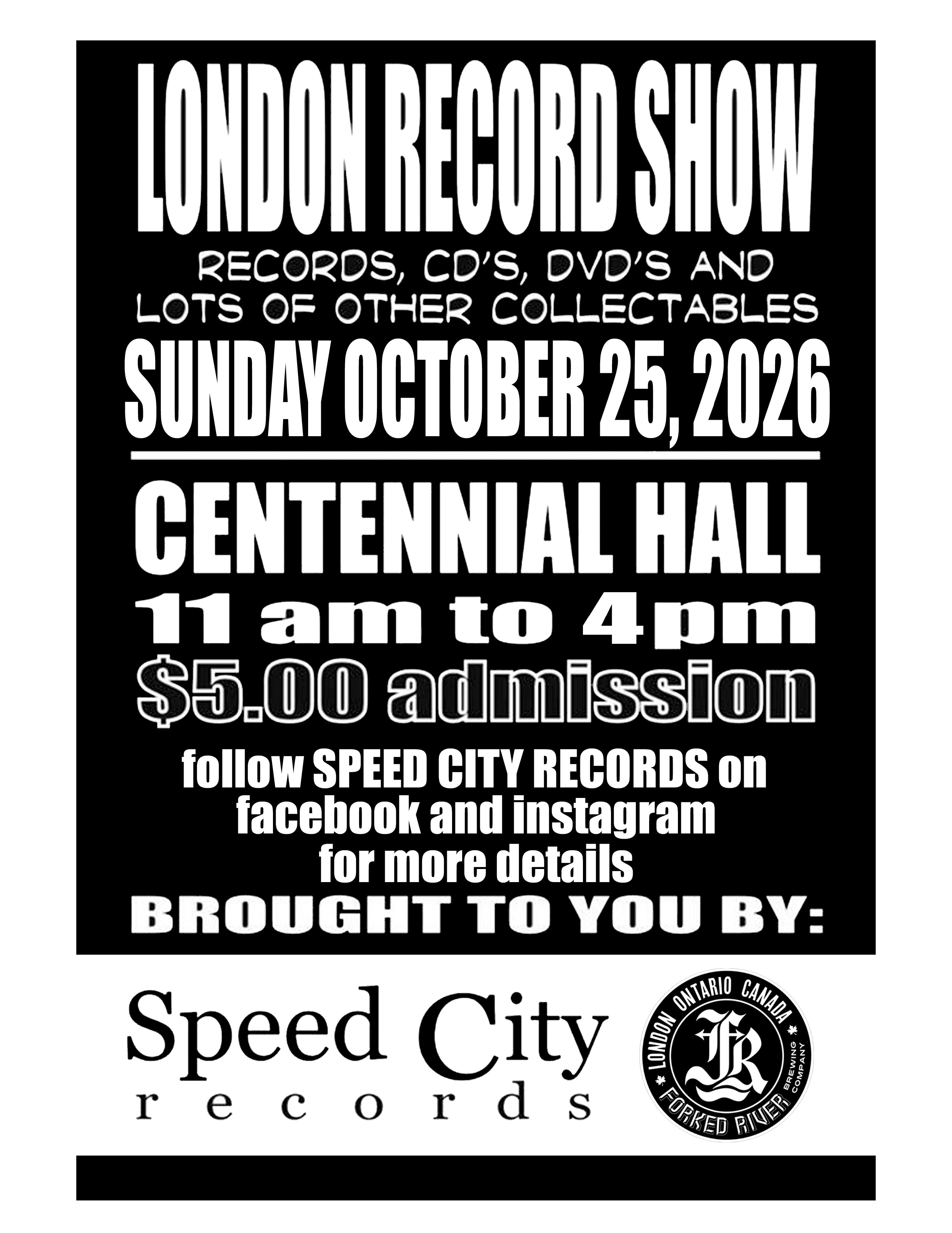 Flyer for London Record Show
