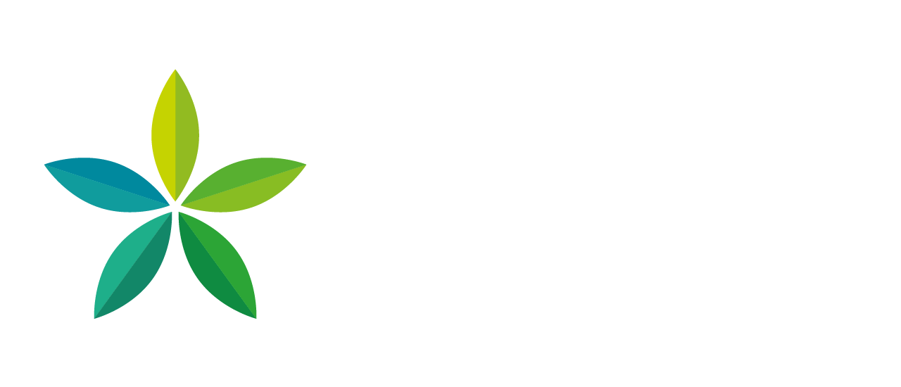 Bilete av logoen til berekraftig reisemål med ordtaket under "Lokalt engasjement i eit langt perspektiv"