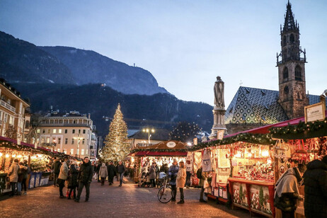 Mercado de Natal de Bolzano, em foto de arquivo