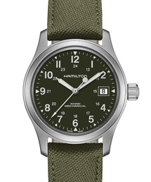 HAMILTON | HAMILTON [ハミルトン] 腕時計 Khaki Field （カーキ フィールド）  メカニカル 機械式 38MM キャンバスベルト グリーン×グリーン(アナログ腕時計)
