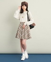 pom ponette junior | パイピングフレアキュロット(その他パンツ)