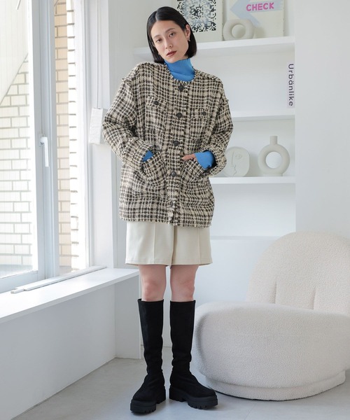 LOWRYS FARM（ローリーズファーム）の「ストレッチロングブーツ　 970807（ブーツ・レディース・ブラック/ブラック系その他・MEDIUM/LARGE）」の4枚目の写真