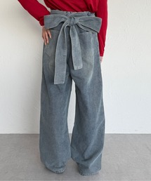 kutir | 2wayバックリボンカーブデニムパンツ(デニムパンツ)