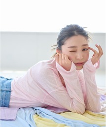 mysty woman | 【WEB限定】シアーマカロンＴ  452408(Tシャツ/カットソー)