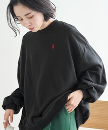 U.S. POLO ASSN./ユーエスポロアッスン 別注ワンポイント刺繍ロゴオーバーサイズボリュームスリーブスウェット