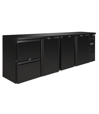 Polar Werkbank koeling | 3 deuren & 2 lades | 698L | (H)86x254,2x51,3cm