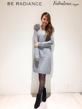 「アイテム（セットアップ）」を使った、FabulousAngelaさん（レディース・158cm）の秋コーディネート