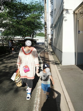 「FRAPBOIS（フラボア）のバザール（トートバッグ、ベージュ系）」を使った、marico(´・ω・`)さん（レディース・154cm）の春コーディネート