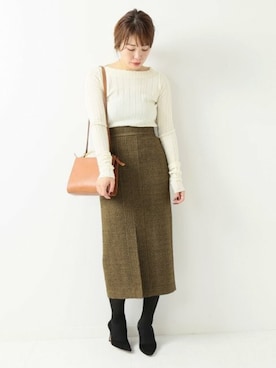 「VERMEIL par iena」｜ayaさん（レディース・166cm）の冬コーディネート
