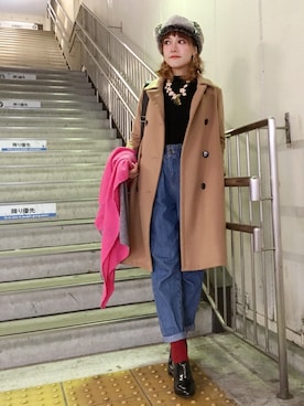 「アイテム（パンプス）」を使った、208さん（レディース・163cm・90代）の冬コーディネート