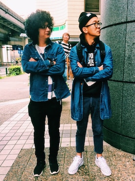 「アイテム（カバーオール）」を使った、タイスケさん（メンズ・177cm・30代）の秋コーディネート