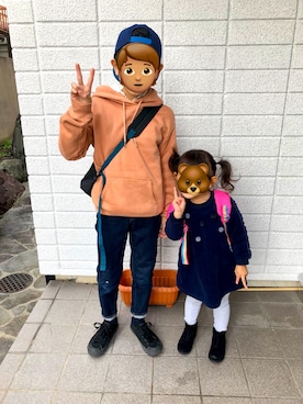 「アイテム（ママ＆ベビー）」を使った、S☺︎AAI▷さん（キッズ・135cm）の冬コーディネート