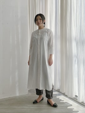 「アイテム（シャツワンピース）」を使った、aonatsuさん（レディース・165cm・30代）の春コーディネート
