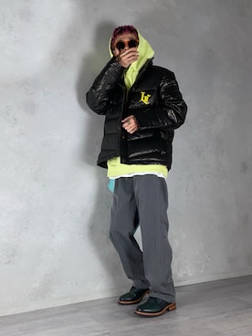 「STORES.jp（ストアーズドットジェーピー）のアイテム（サングラス）」を使った、PUBLICATIONさん（メンズ・168cm）の冬コーディネート