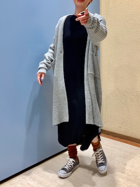 「アイテム（ワンピース）」を使った、aykさん（レディース・156cm）の冬コーディネート