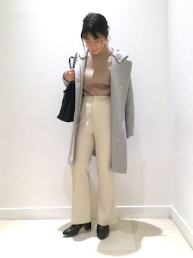 「GLOBAL WORK（グローバルワーク）のアイテム（その他アウター）」を使った、クルミさん（レディース・161cm）の冬コーディネート
