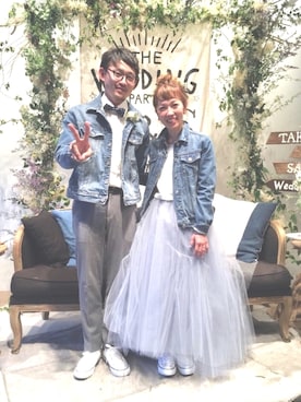 「アイテム（蝶ネクタイ）」を使った、Jinさん（レディース・153cm）の秋コーディネート