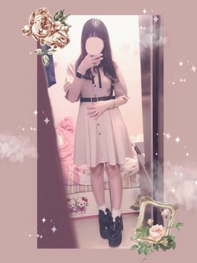 「Ank Rouge（アンクルージュ）のアイテム（パンプス）」を使った、りんか🐰♥︎さん（レディース・156cm）の秋コーディネート