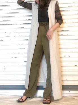 「きまわしコーデ」｜くすみんさん（レディース・153cm）の春コーディネート