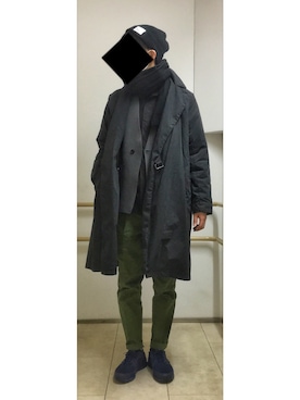 「WEYEP（ウィエップ）のアイテム（ニット/セーター）」を使った、HFさん（メンズ・177cm）の冬コーディネート
