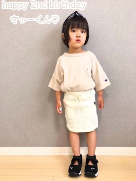 「アイテム（雑貨/ホビー）」を使った、ニコとコハさん（キッズ・90cm）の夏コーディネート