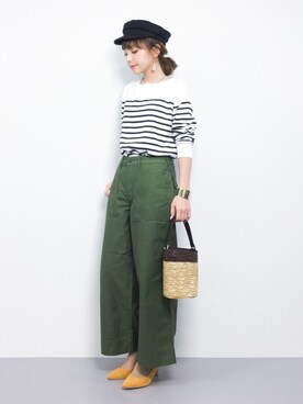 「URBAN RESEARCH Sonny Label（アーバンリサーチサニーレーベル）のアイテム（帽子）」を使った、ayumi  sato さん（レディース・155cm）の春コーディネート