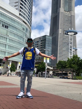 「NIKE（ナイキ）のアイテム（ジャージ）」を使った、⛪️akilla⛪️さん（メンズ・170cm）の夏コーディネート