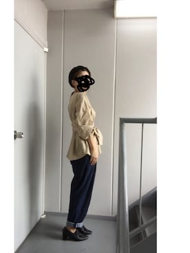 「Green　Parks（グリーンパークス）のアイテム（ブーティ）」を使った、≡さん（レディース・158cm）の秋コーディネート