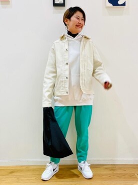 「green label relaxing（グリーンレーベルリラクシング）のO店SC ホップサック TYPE-1 アウター（その他アウター）」を使った、erina.iさん（レディース・156cm）の冬コーディネート