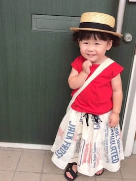 「あのコのお誕生日2018」｜☺︎May☺︎さん（キッズ・80cm）の夏コーディネート