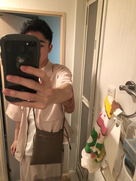 「ASTRONOMY（アストロノミー）のアイテム（ノーカラージャケット）」を使った、yutaさん（メンズ・170cm）の秋コーディネート