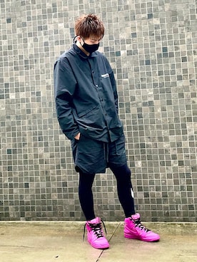 「NIKE（ナイキ）のアイテム（レギンス/スパッツ）」を使った、PINEさん（メンズ・170cm・20代）の春コーディネート