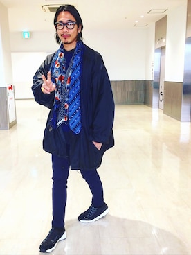 「Dickies（ディッキーズ）のアイテム（ナイロンジャケット）」を使った、まーくんさん（メンズ・181cm）の冬コーディネート