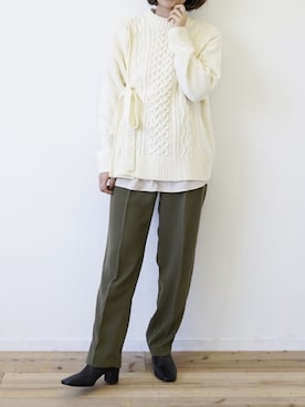 「アイテム（ブーティ）」を使った、tamaruさん（レディース・155cm・20代）の冬コーディネート