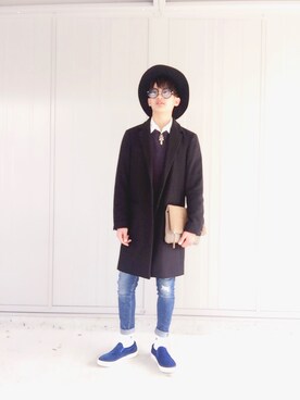 「アイテム（クラッチバッグ）」を使った、yuukiさん（メンズ・170cm・10代）の春コーディネート