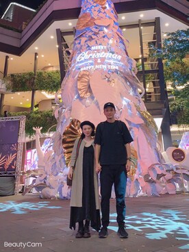「MUJI Labo（ムジラボ）のアイテム（ピーコート）」を使った、LauraKaoさん（レディース・153cm）の冬コーディネート