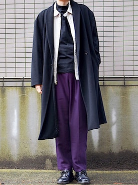 「アイテム（レッグウェア）」を使った、さとたくさん（メンズ・190cm）の冬コーディネート