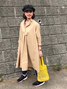 「アイテム（腕時計）」を使った、ka-coさん（レディース・167cm）の春コーディネート