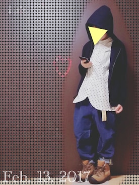「FRAPBOIS（フラボア）のアイテム（トップス）」を使った、Moo＊さん（レディース・145cm）の冬コーディネート