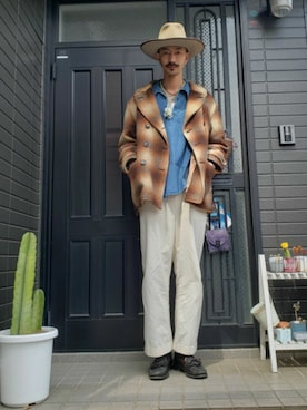 「アイテム（アクセサリー）」を使った、谷口"O-$HOW"峻介さん（メンズ・186cm）の春コーディネート