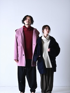 「アイテム（ポンチョ）」を使った、OVIE STUDIOさん（メンズ・175cm）の夏コーディネート