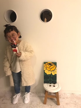 「アイテム（家具）」を使った、になこ＊さん（キッズ・100cm）の冬コーディネート