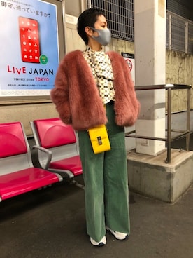 「アイテム（財布/小物）」を使った、さくらもちさん（レディース・155cm）の冬コーディネート