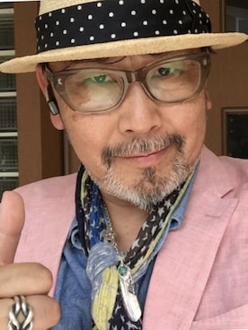 「アイテム（帽子）」を使った、Yutaka Shimaokaさん（メンズ・177cm・50代）の春コーディネート