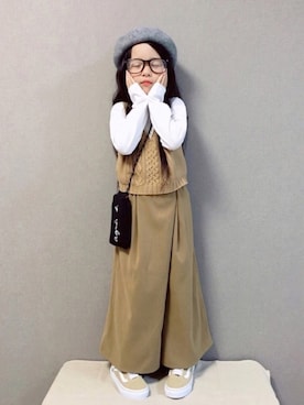 「アイテム（音楽/本・雑誌）」を使った、naaaさん（キッズ・120cm）の秋コーディネート