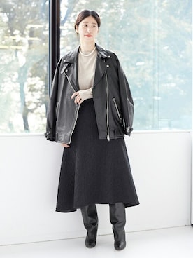 「VERMEIL par iena（ヴェルメイユパーイエナ）のアイテム（スカート）」を使った、hikariさん（レディース・166cm）の秋コーディネート