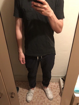 「アイテム（シューケア用品）」を使った、マサさん（メンズ・170cm）の夏コーディネート