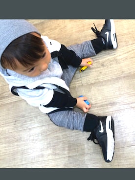 「アイテム（スウェットパンツ）」を使った、aiiiriさん（メンズ・110cm）の冬コーディネート
