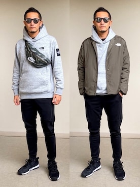 「NIKE（ナイキ）のアイテム（ボディバッグ/ウエストポーチ）」を使った、Kさんさん（メンズ・173cm・40代）の秋コーディネート
