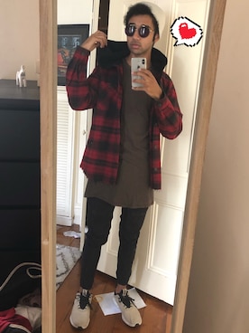 「アイテム（テーラードジャケット）」を使った、INDIさん（メンズ・183cm）の春コーディネート